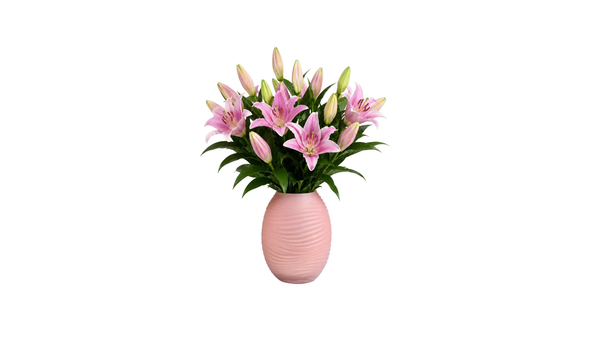 Pink Lily Vase Arrangement
